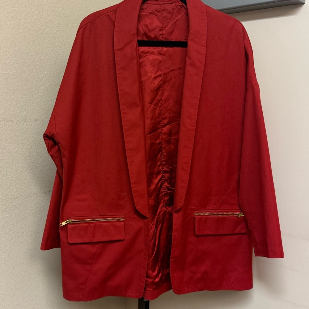 Oversized Red Blazer size L